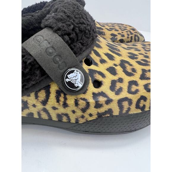 Crocs Unisex Classic Blitzen Animal Print Lined Clog Size M-5 W-7 Winter - Picture 4 of 9